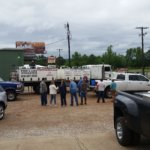 fish truck coming pond fishing